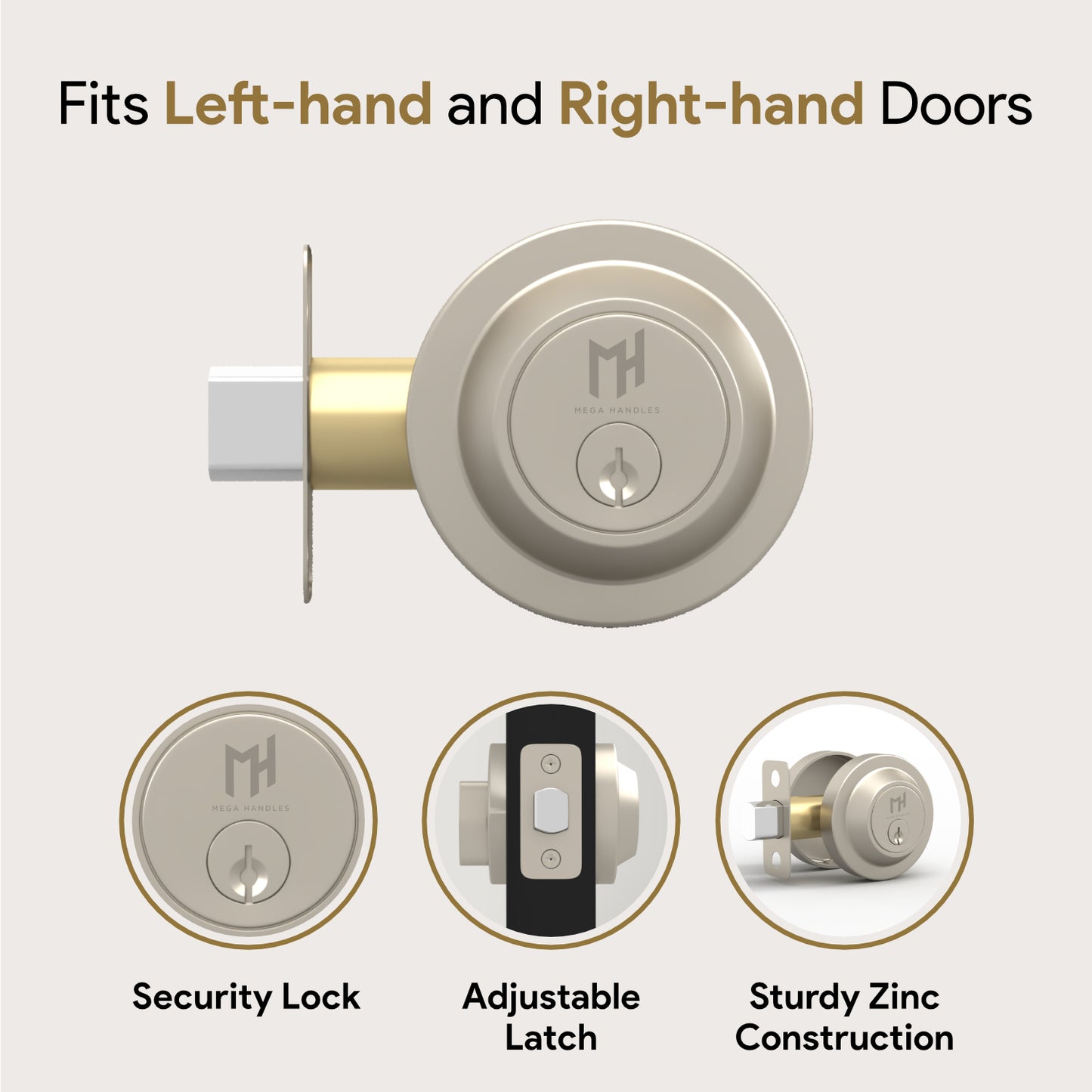 Round Deadbolt