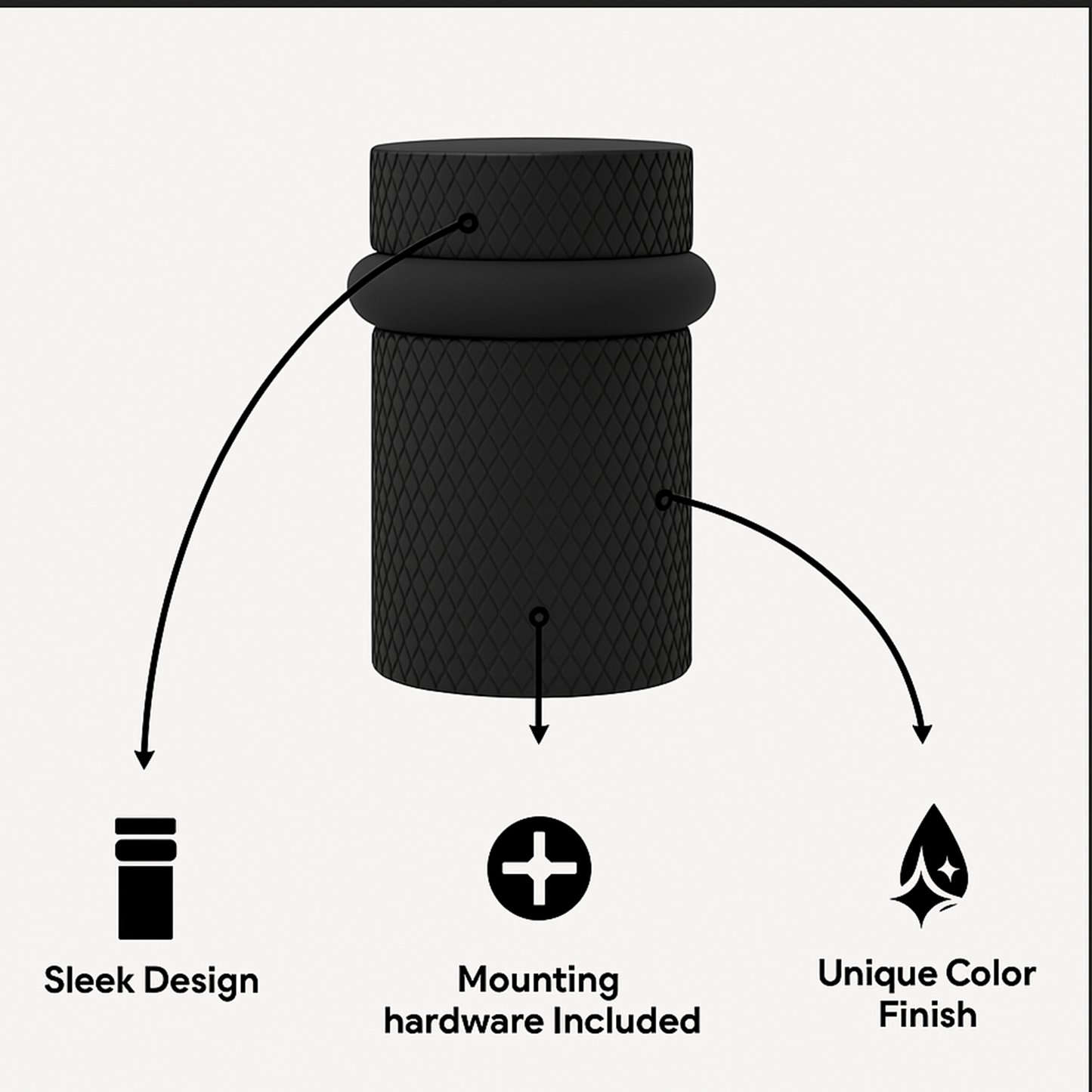 Knurled Door Stopper