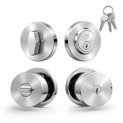 Buena Polished Chrome / Entry + Deadbolt Combo product image