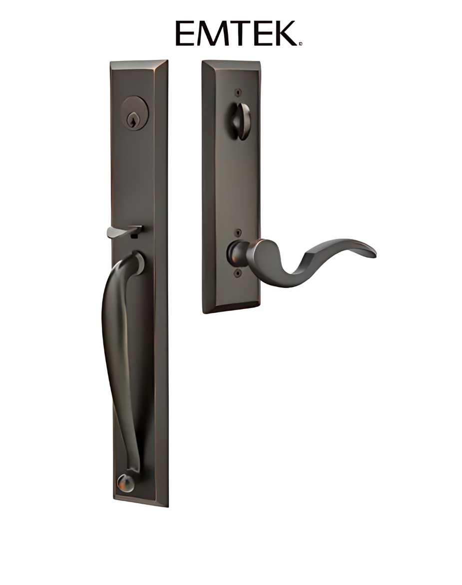 Emtek Jefferson Plate Tubular Entry Set Collection