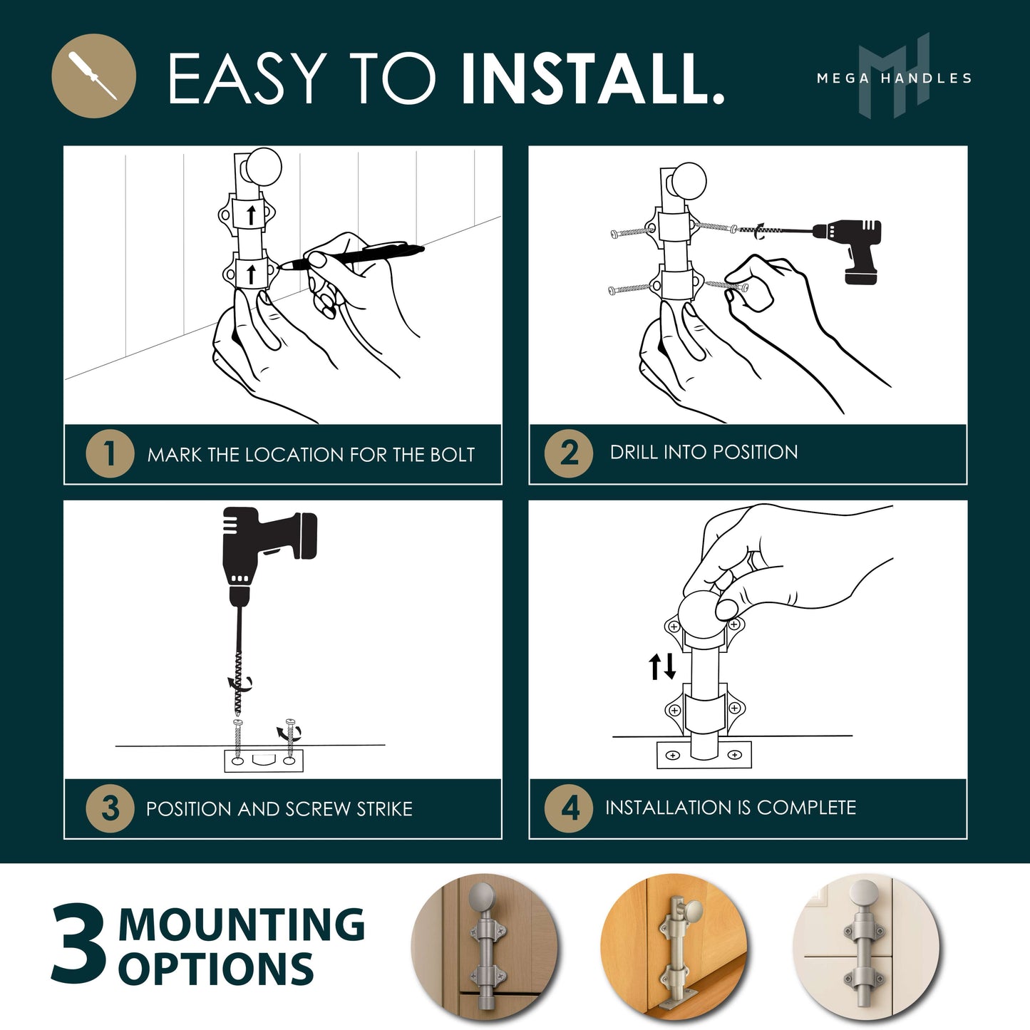 Dutch Door Bolt