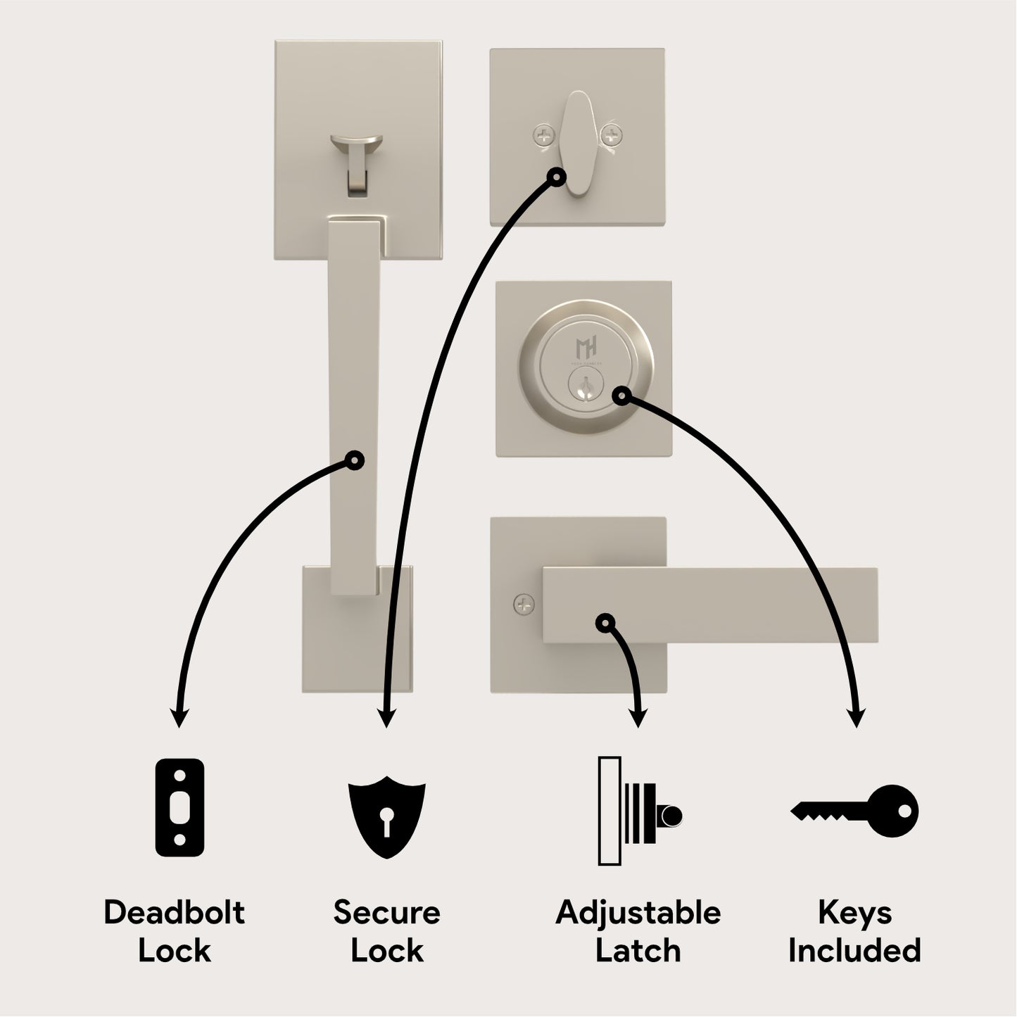 Tobelle Collection | Entrance Handle
