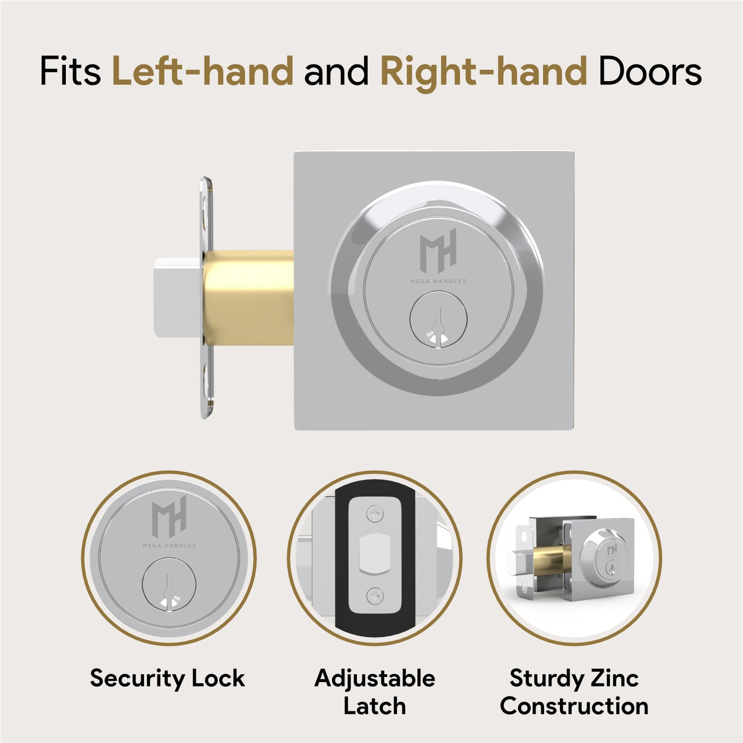 Square Deadbolt