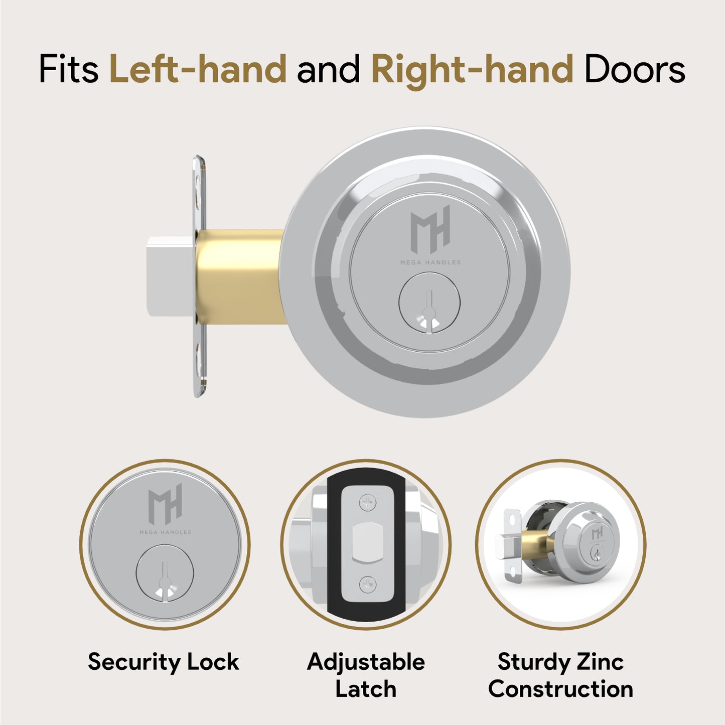 Round Deadbolt