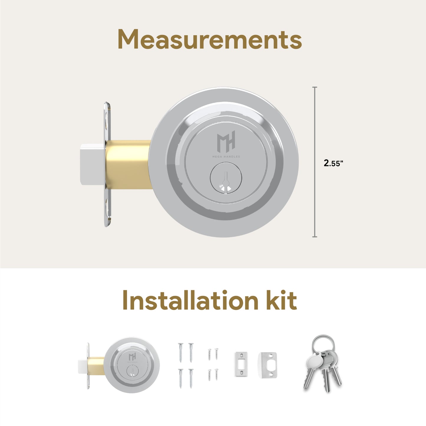 Round Deadbolt