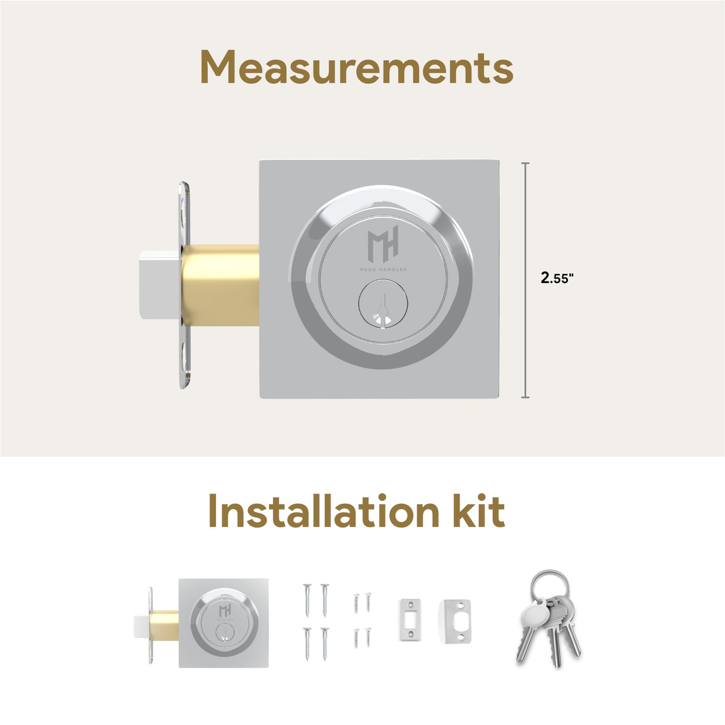Square Deadbolt