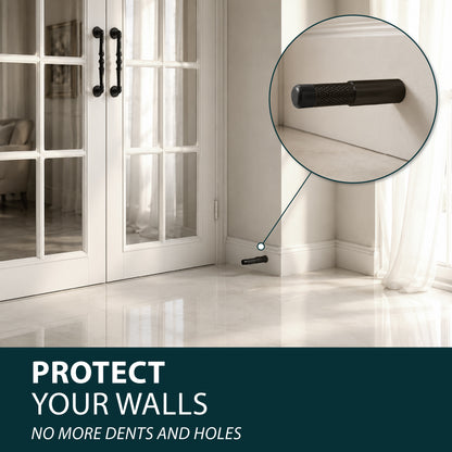 Door Stopper | Knurled Slim Baseboard