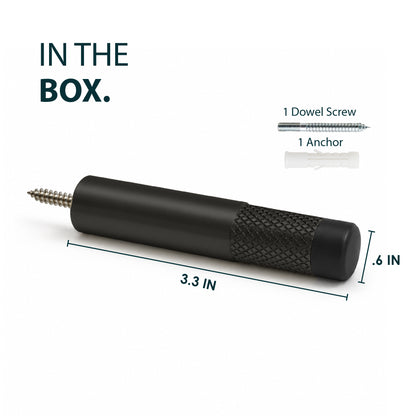 Door Stopper | Knurled Slim Baseboard