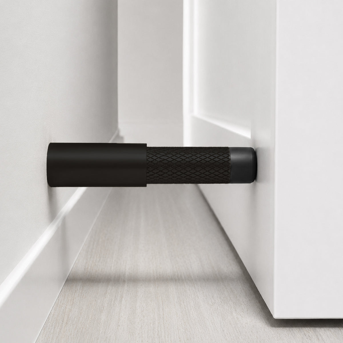 Door Stopper | Knurled Slim Baseboard