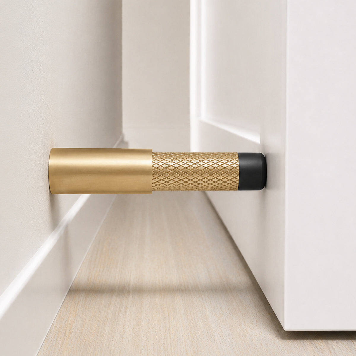 Door Stopper | Knurled Slim Baseboard
