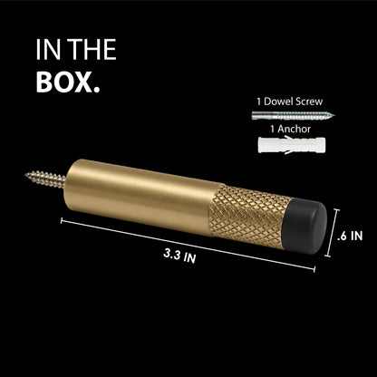 Door Stopper | Knurled Slim Baseboard
