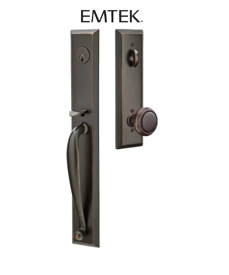 Emtek Jefferson Plate Tubular Entry Set Collection