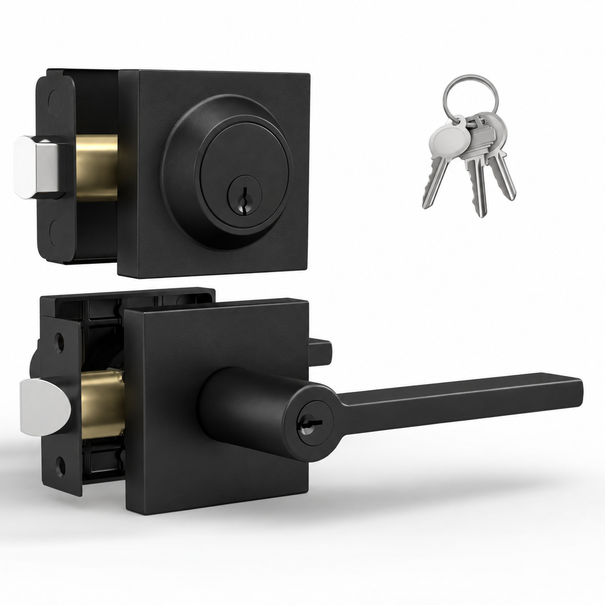 Prime Matte Black / Entry + Deadbolt Combo product image