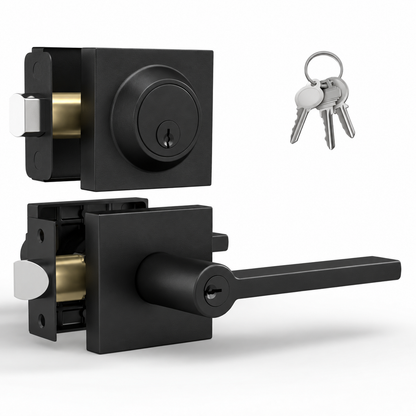 Prime Matte Black / Entry + Deadbolt Combo product image