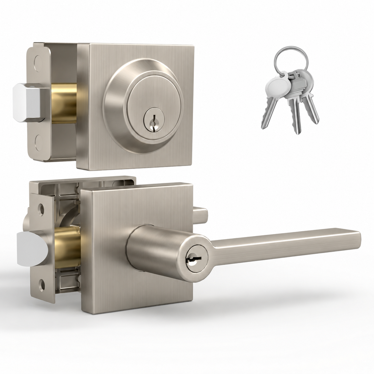 Prime Satin Nickel / Entry + Deadbolt Combo product image