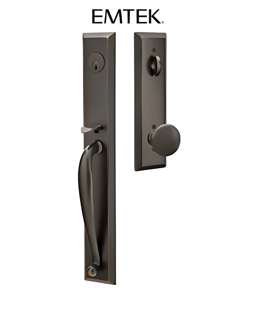 Emtek Jefferson Plate Tubular Entry Set Collection