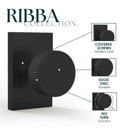 Emeluxe | Ribba Collection | Ridged Knob