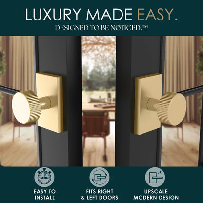 Emeluxe | Ribba Collection | Ridged Knob