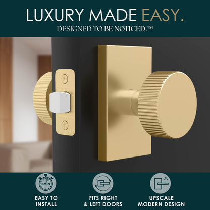 Emeluxe | Ribba Collection | Ridged Knob