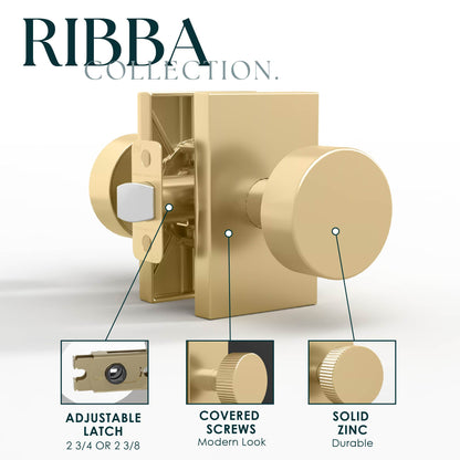 Emeluxe | Ribba Collection | Ridged Knob
