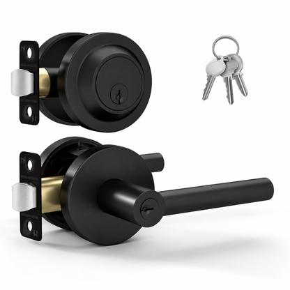 Ronn Matte Black / Entry + Deadbolt Combo product image