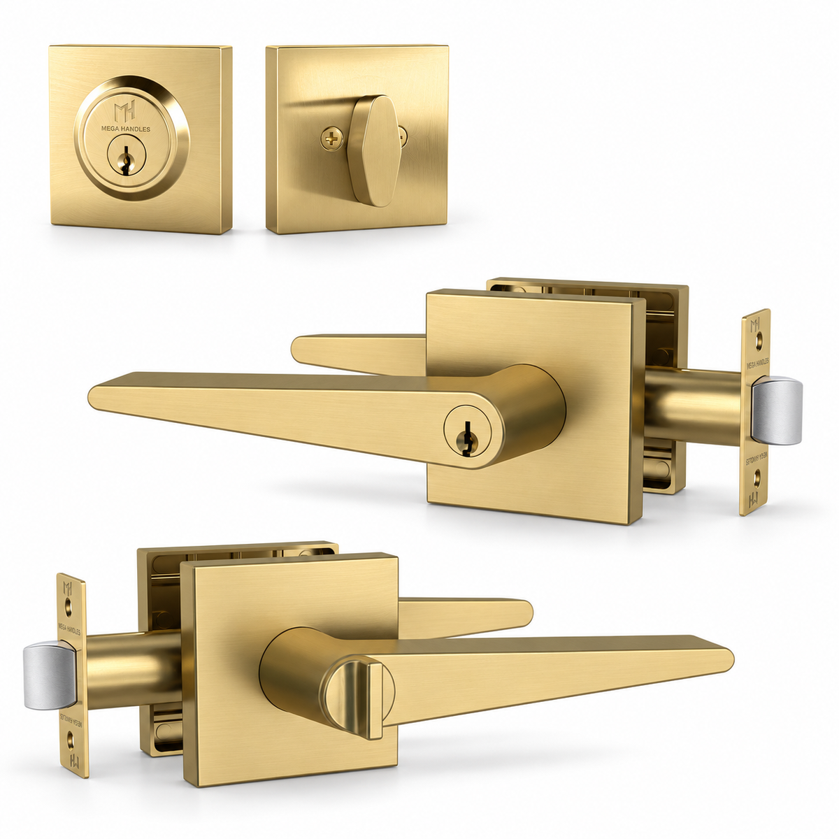 Schein Satin Brass / Entry + Deadbolt Combo product image