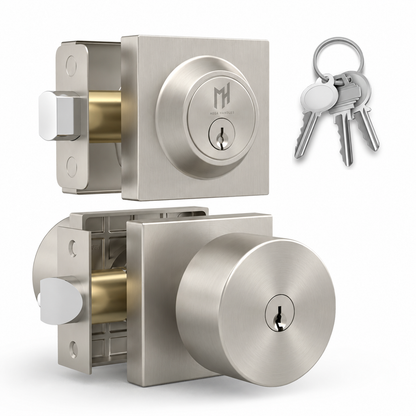 Suana Satin Nickel / Entry + Deadbolt Combo product image